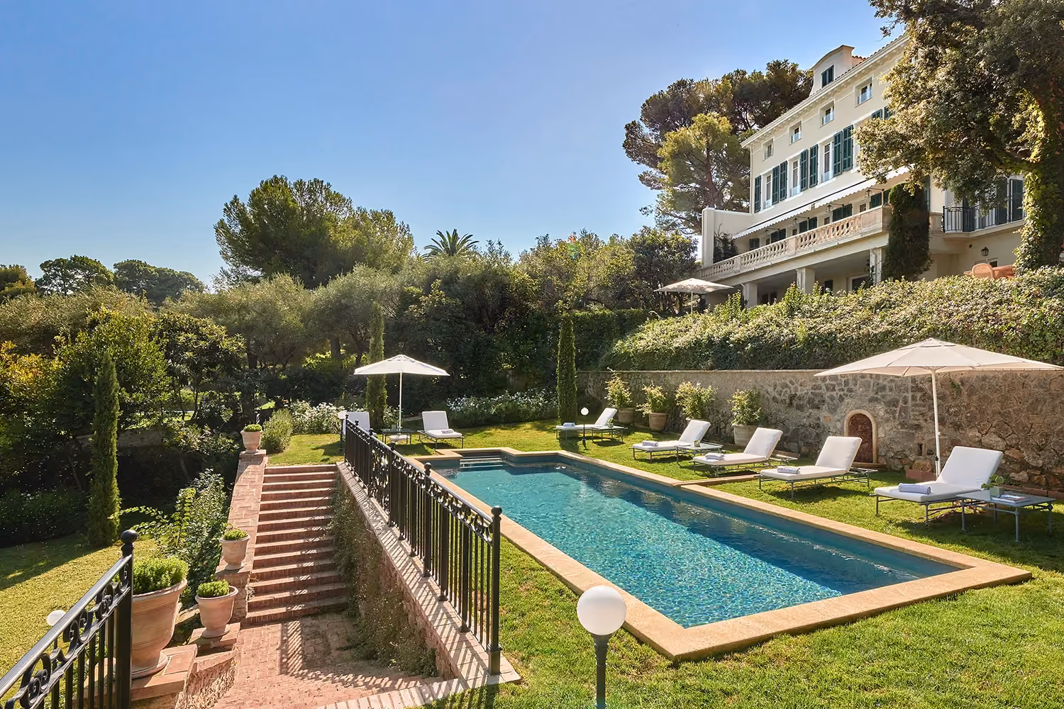 This is the Thumbnail for the Hotel du Cap-Eden-Roc Private Villa With Pool, Solarium, Gym, Sauna, Hammam & Private Gardens item