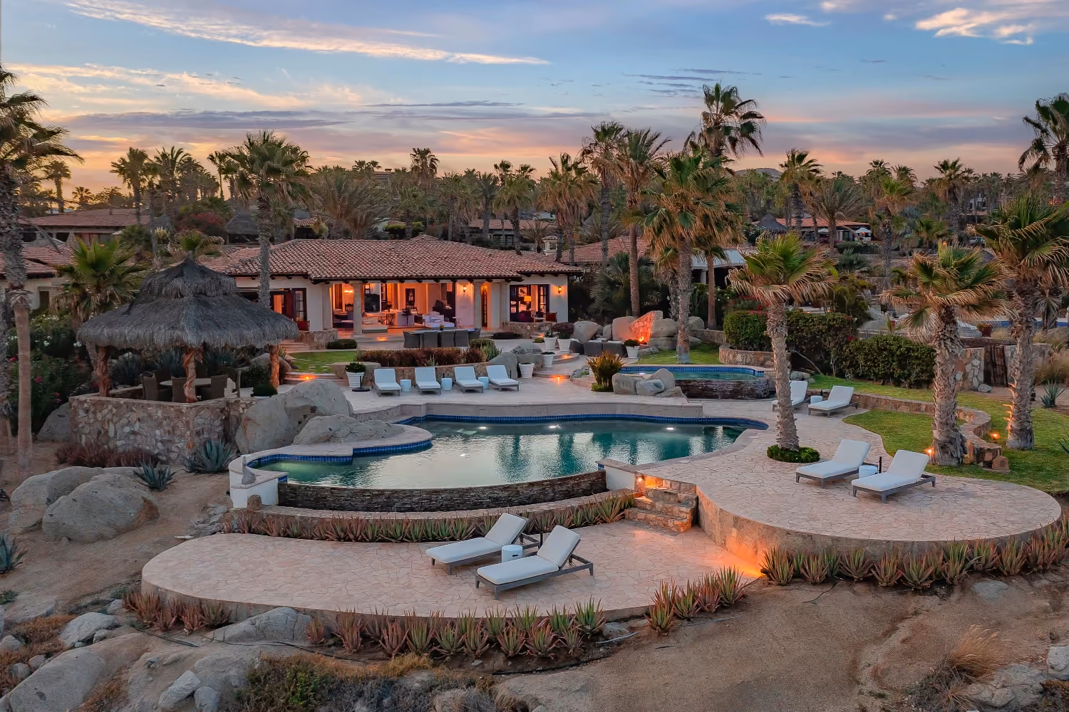 This is the Thumbnail for the Oceanfront Villa in Cabo San Lucas with a Heated Pool, Hot Tub, and Garden item