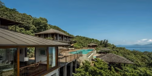This is the Thumbnail for the 4-Bedroom Four Seasons Seychelles Villa Rental With Infinity Pool, Hardwood Deck, & Panoramic Indian Ocean Views  item