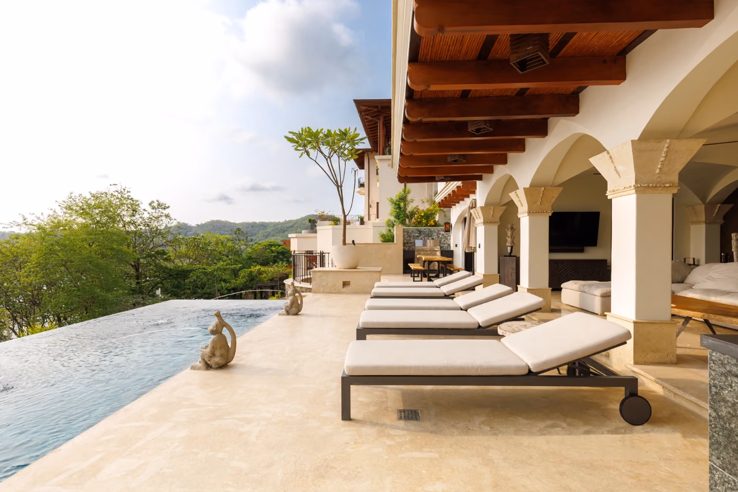 This is the Thumbnail for the Palatial Villa in Costa Rica with Two Swimming Pools, Hot Tub, and Waterfall item