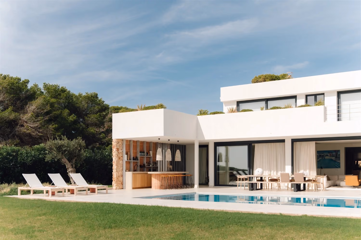 This is the Thumbnail for the Seafront Luxury Villa in Menorca With Pool, Direct Sea Access, and Sea Views item
