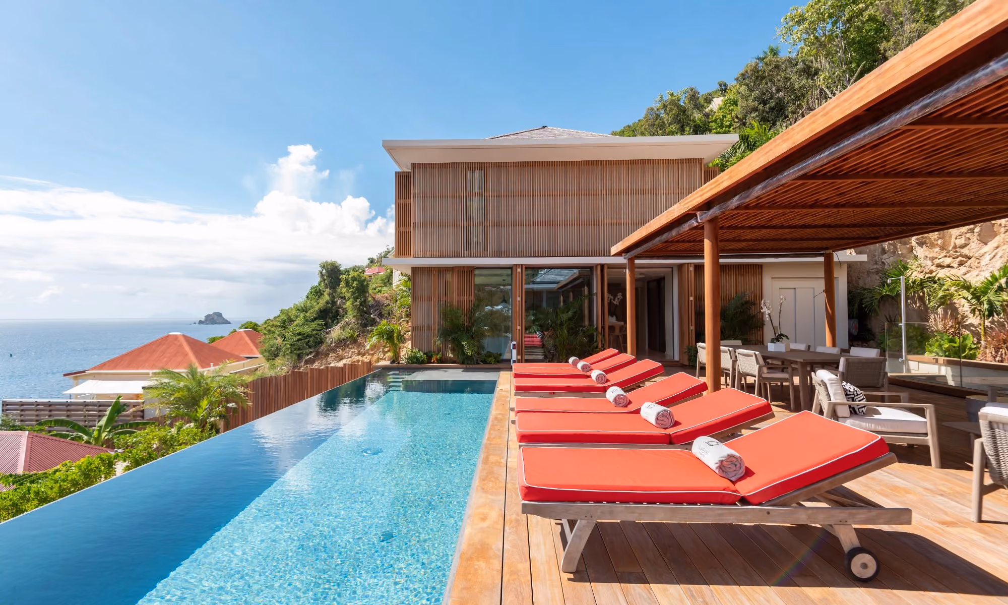 This is the Thumbnail for the Modern Luxury Retreat with Heated Infinity Pool and Stunning Views Over Corossol Bay item