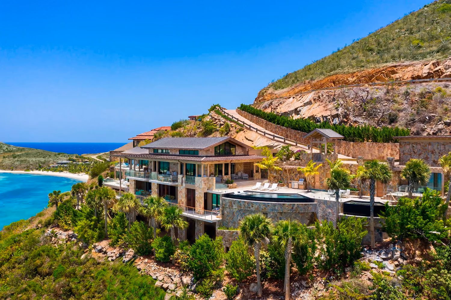 This is the Thumbnail for the Deluxe Cliffside Oceanfront Estate in Luxury Resort in The British Virgin Islands item