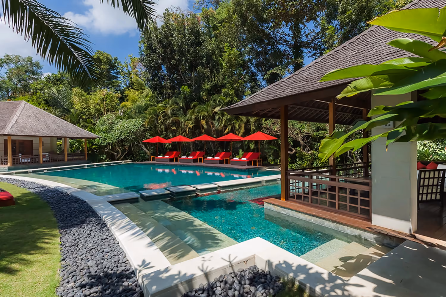 This is the Thumbnail for the Family Canggu Sport Villa With Pool, Gym, Floodlit Tennis Court & Mini Football  item