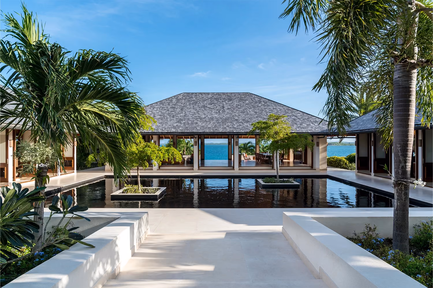 This is the Thumbnail for the Oceanfront Estate in Antigua with Heated Infinity Pool and Waterfall item