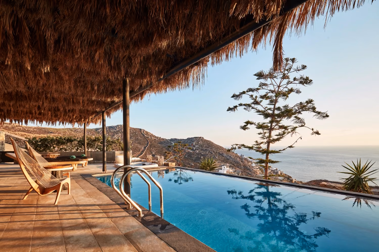 This is the Thumbnail for the Luxury Waterfront Villa in Mykonos with Infinity Pool, Jacuzzi, and Sea Views item