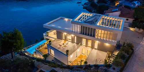 This is the Thumbnail for the Sophisticated Beachfront Villa in Croatia with Heated Infinity Pool and Sea Views item
