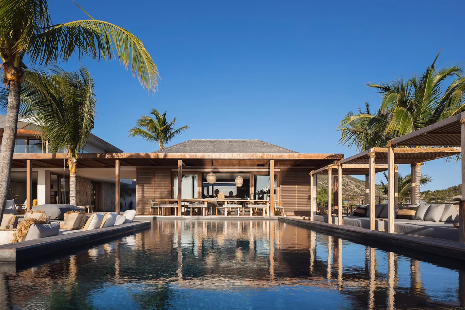 This is the Thumbnail for the Sweeping Villa in St. Barths with Two Private Pools and a Jacuzzi item