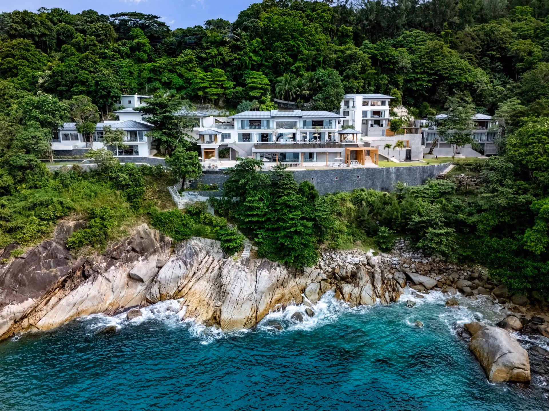 This is the Thumbnail for the Clifftop Luxury Villa in Phuket With Two Infinity Pools, Sea Access, and Staff item