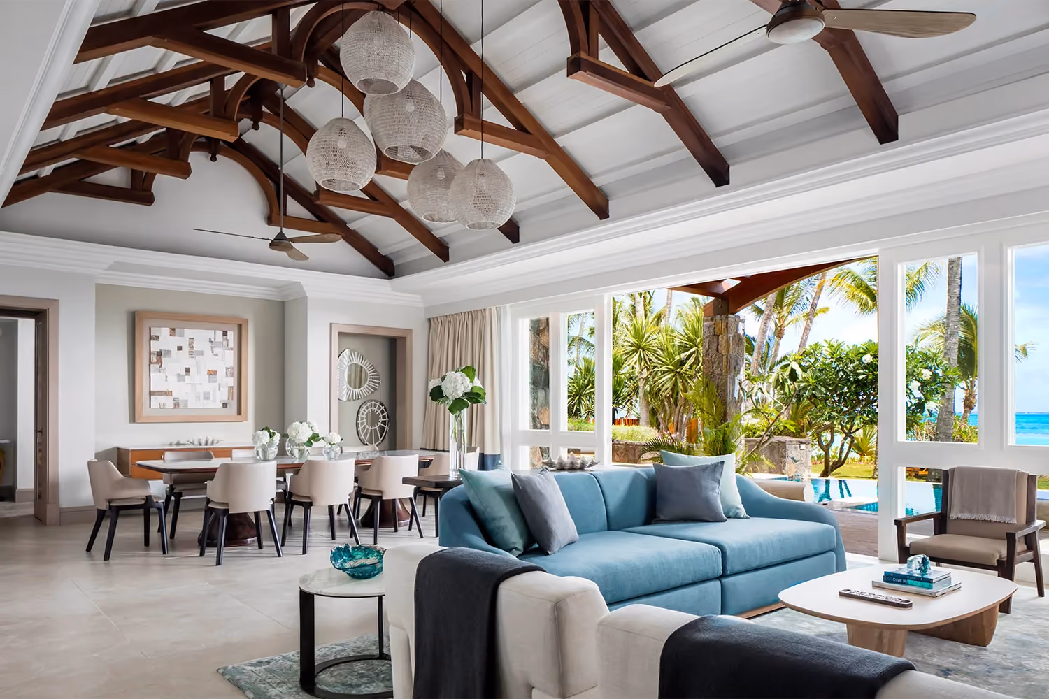 This is the Thumbnail for the Luxury Beachside Villa in Mauritius with Infinity Pool, Direct Access to a Private Beach, and Private Chef item