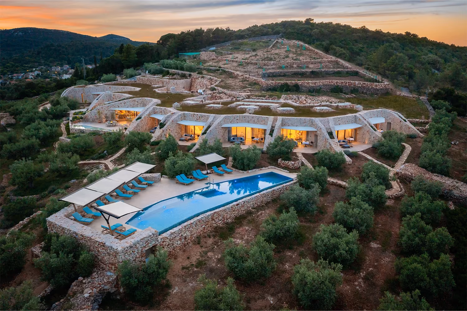 This is the Thumbnail for the Modern Palatial Villa in Croatia with Pool, Finnish Sauna, and Room Service item
