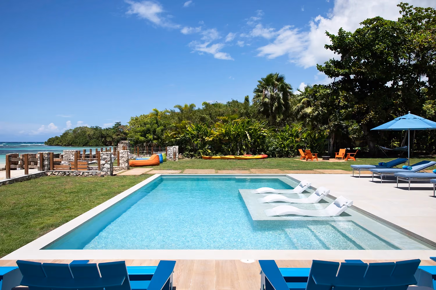This is the Thumbnail for the High-End Beach House With Private Freshwater Pool, Gym, Firepit, & Tennis & Pickle Court item