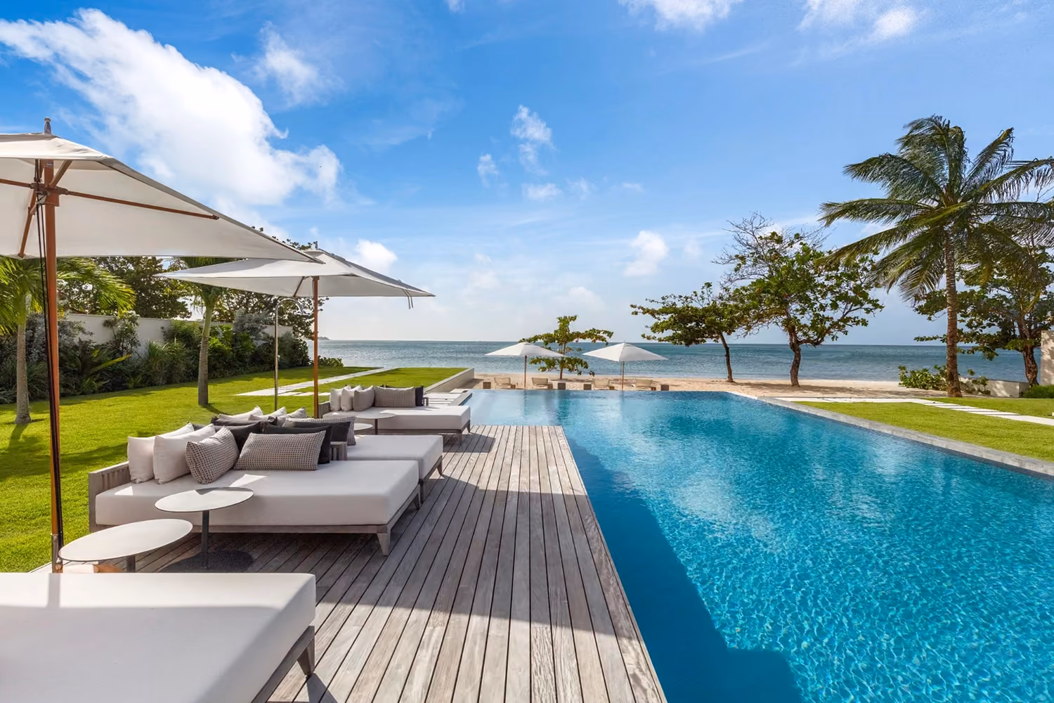 This is the Thumbnail for the Sleek Beachfront Villas in Grenada With Pools & Direct Beach Access in Luxury Resort item