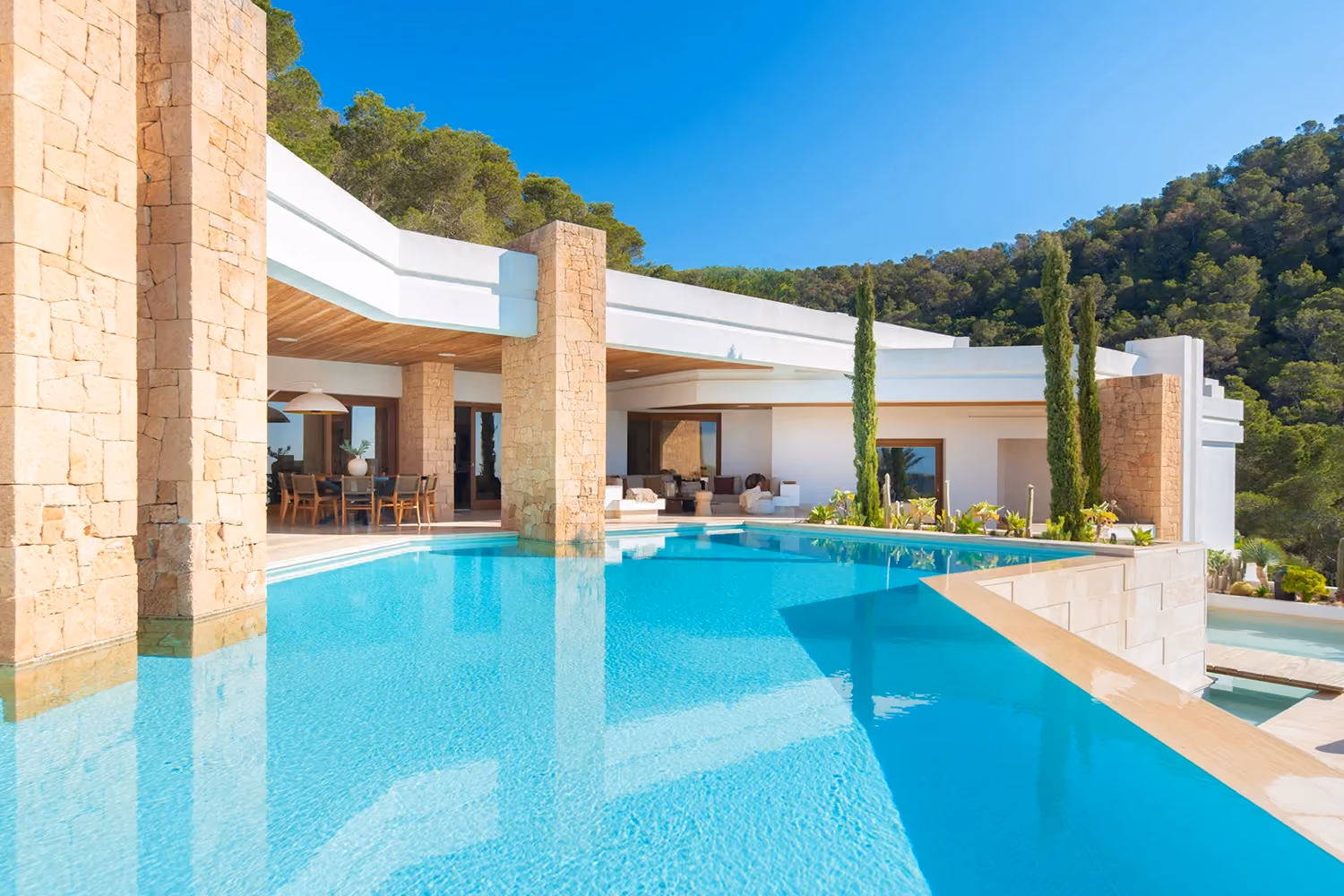 This is the Thumbnail for the Palatial Hilltop Villa in Ibiza With Infinity Pool, DJ Equipment, and Private Chef item