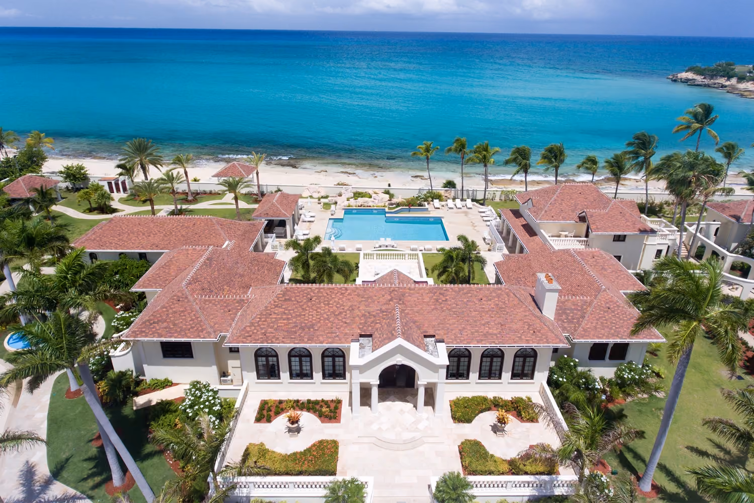 This is the Thumbnail for the Palatial Beachfront Villa in St. Martin with Heated Pool, Direct Beach Access, and Fitness Center item