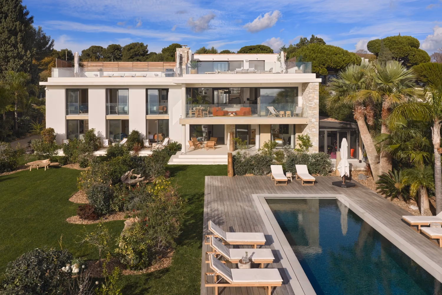 This is the Thumbnail for the Modern Waterfront Villa in the South of France With Heated Pool, Direct Sea Access, and Sea Views  item