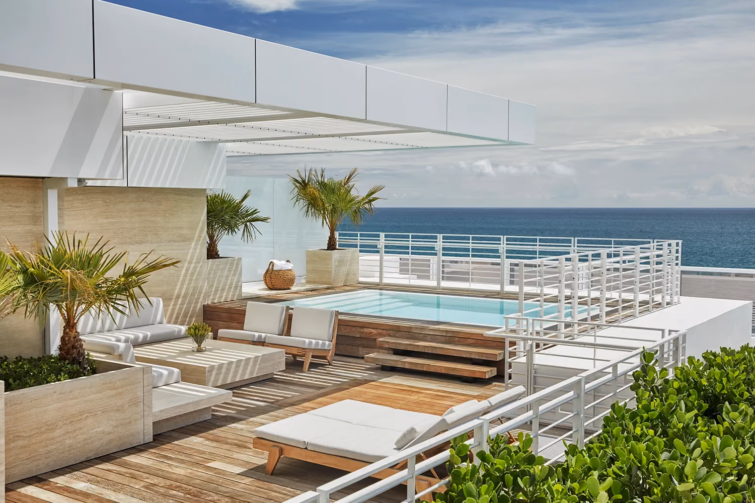 This is the Thumbnail for the Largest Miami Luxury Rental in Surf Club With Private Rooftop Pool Terrace & Vast Ocean Views item