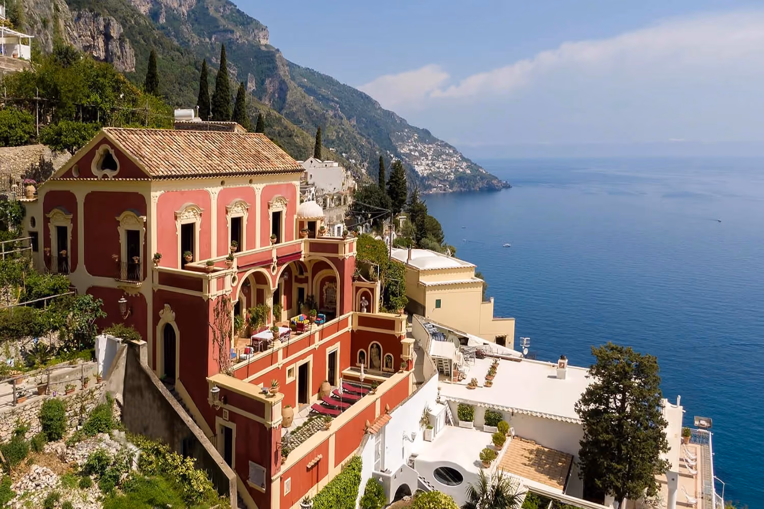 This is the Thumbnail for the Lavish Historic Villa on the Amalfi Coast With Indoor Heated Pool, Outdoor Pool, and Jacuzzi item