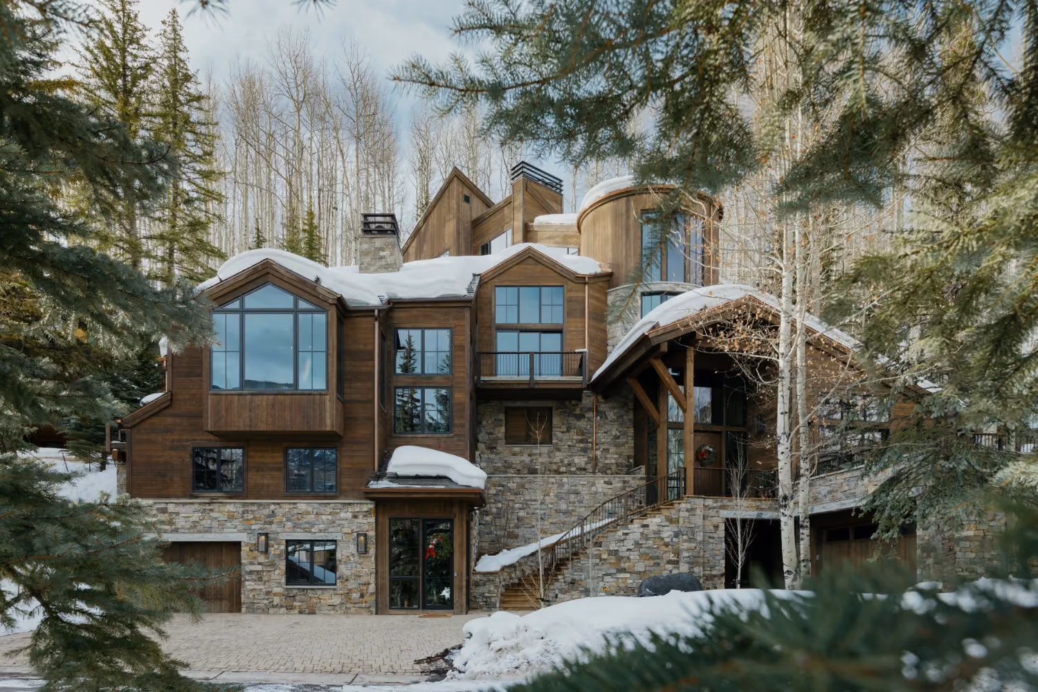 This is the Thumbnail for the Lavish Mountain Chalet in Vail with Heated Pool, Two Hot Tubs, and Media Room item