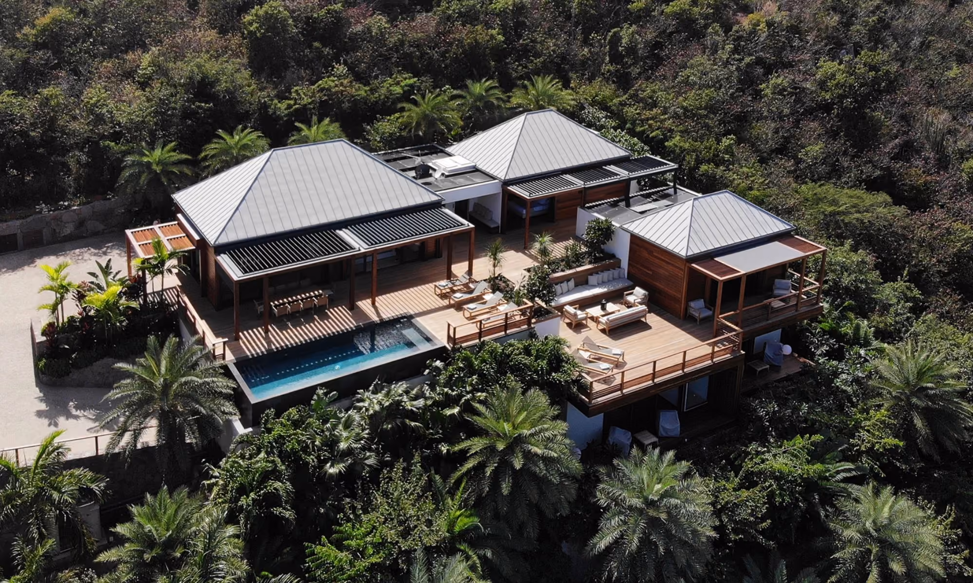 This is the Thumbnail for the Hilltop Modern Villa with Heated Pool and Home Theater item