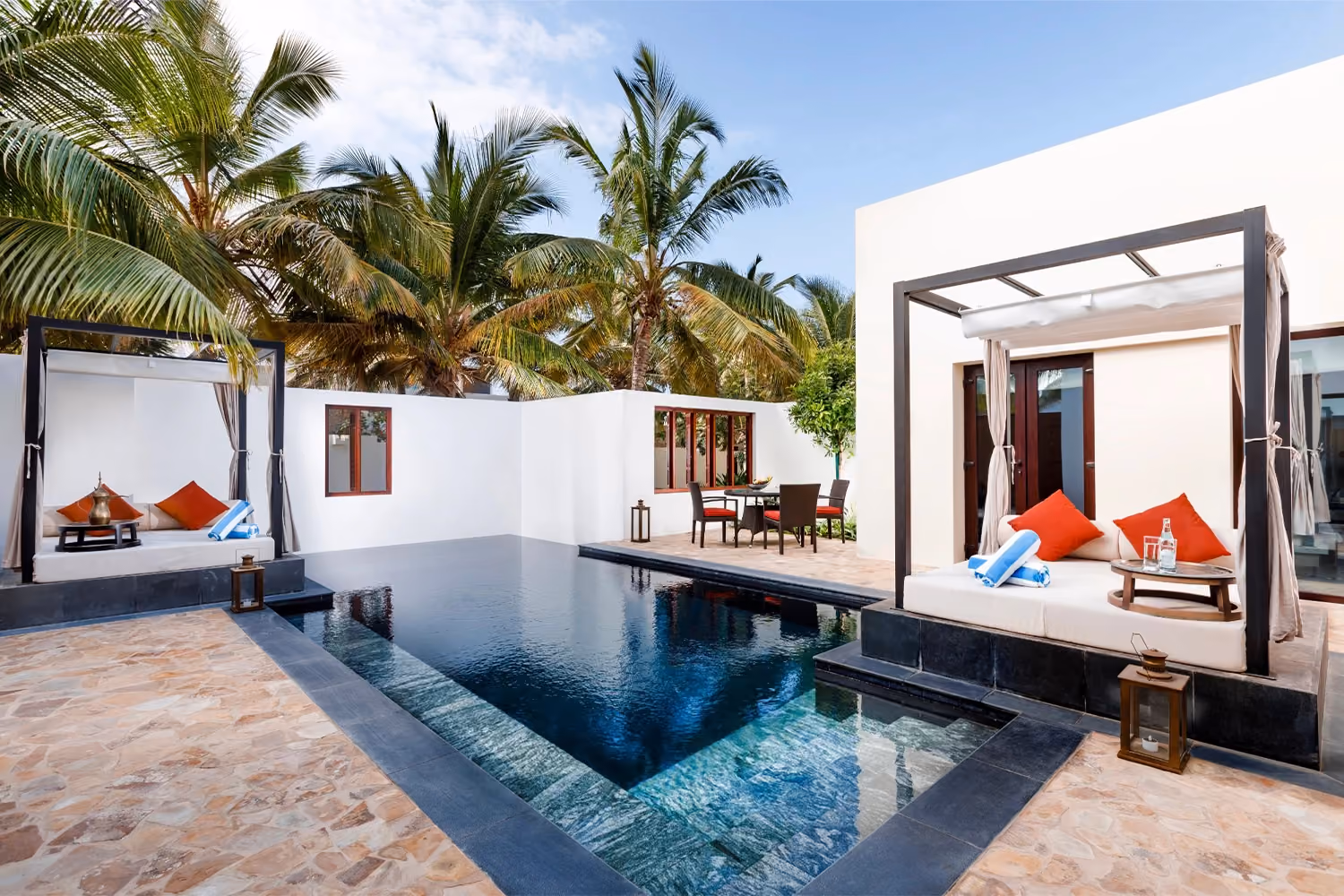 This is the Thumbnail for the Luxury Garden View Villa in Oman With Pool and Two Cabanas item