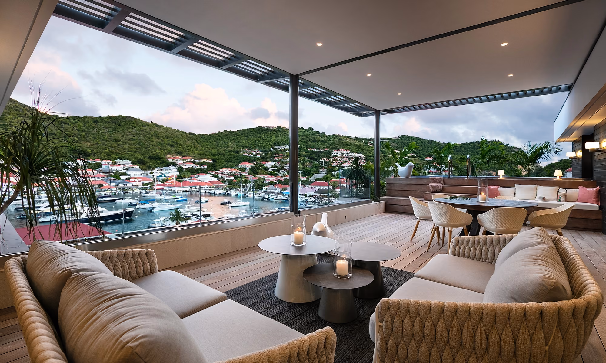 This is the Thumbnail for the Luxury Gustavia Apartment With Harbor Views, Heated Jacuzzi, Private Parking, and Modern Amenities item