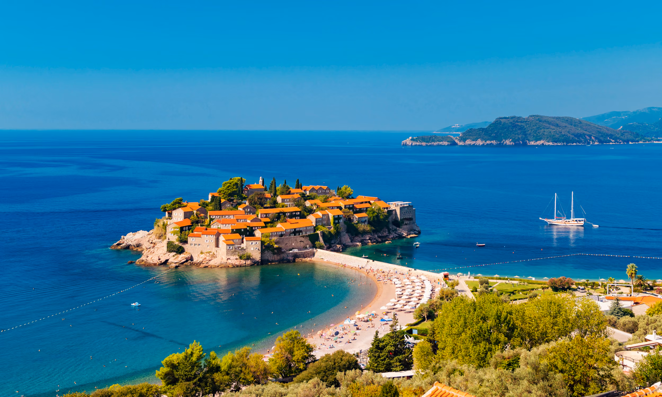 This is the Hero Image for the Sveti Stefan item