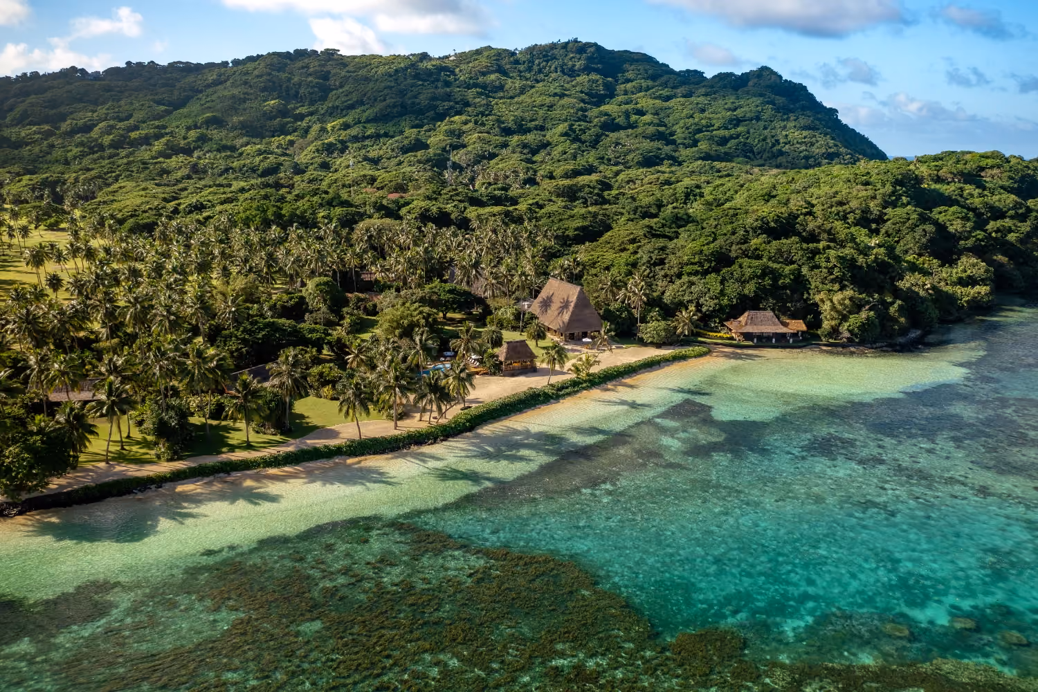This is the Thumbnail for the Tropical Island Buyout in Fiji With Oceanfront Pool, Waterfront Suites, and Dedicated Staff item