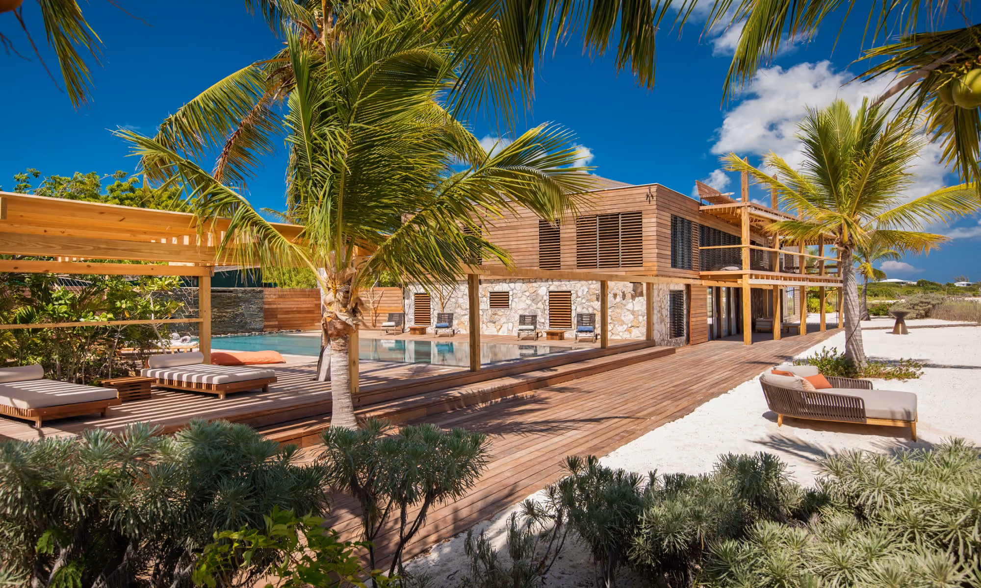 This is the Thumbnail for the Huge Beachfront Villa in Turks and Caicos with Broad Ocean Views item