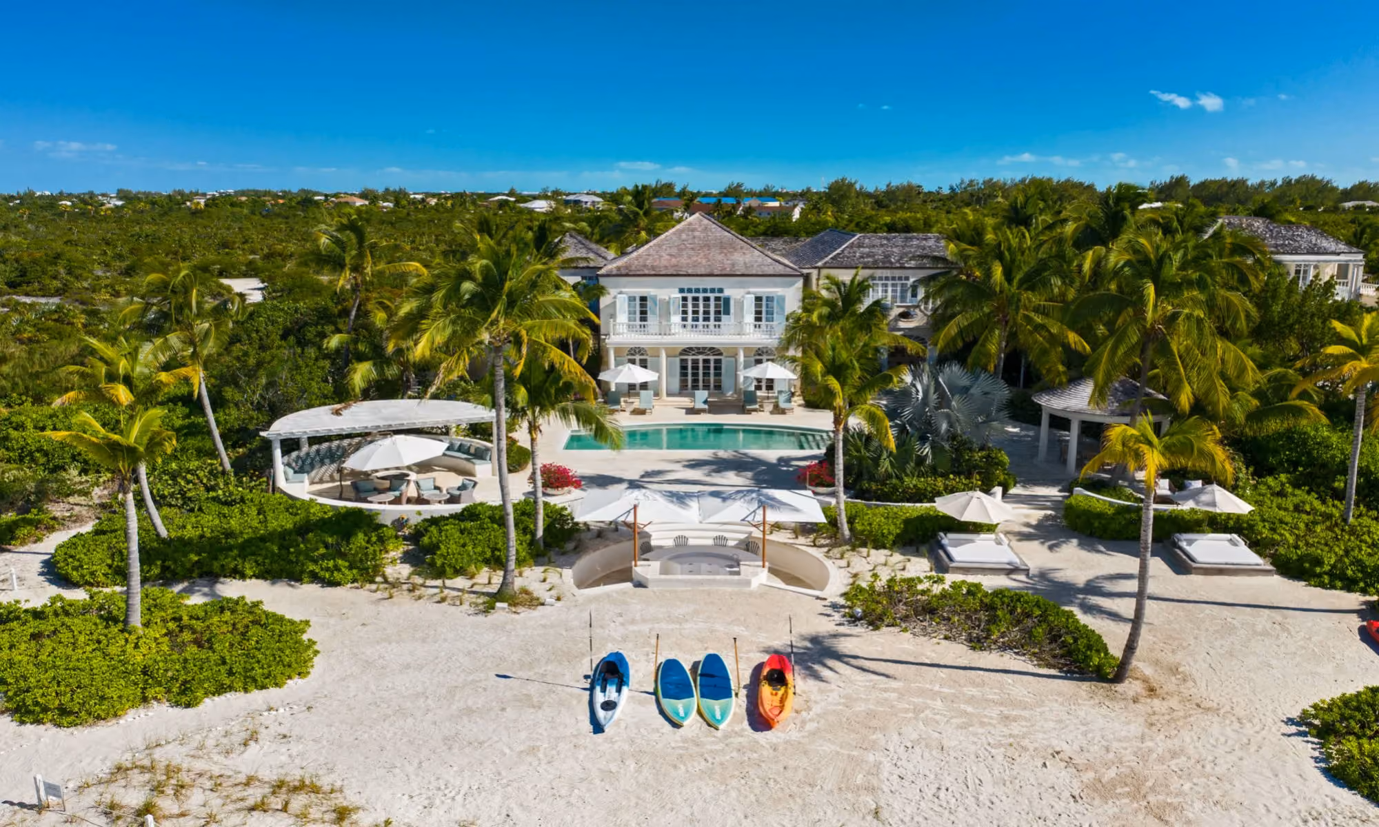 This is the Thumbnail for the Turks and Caicos Oceanfront Villa On World-Class Grace Bay Beach item