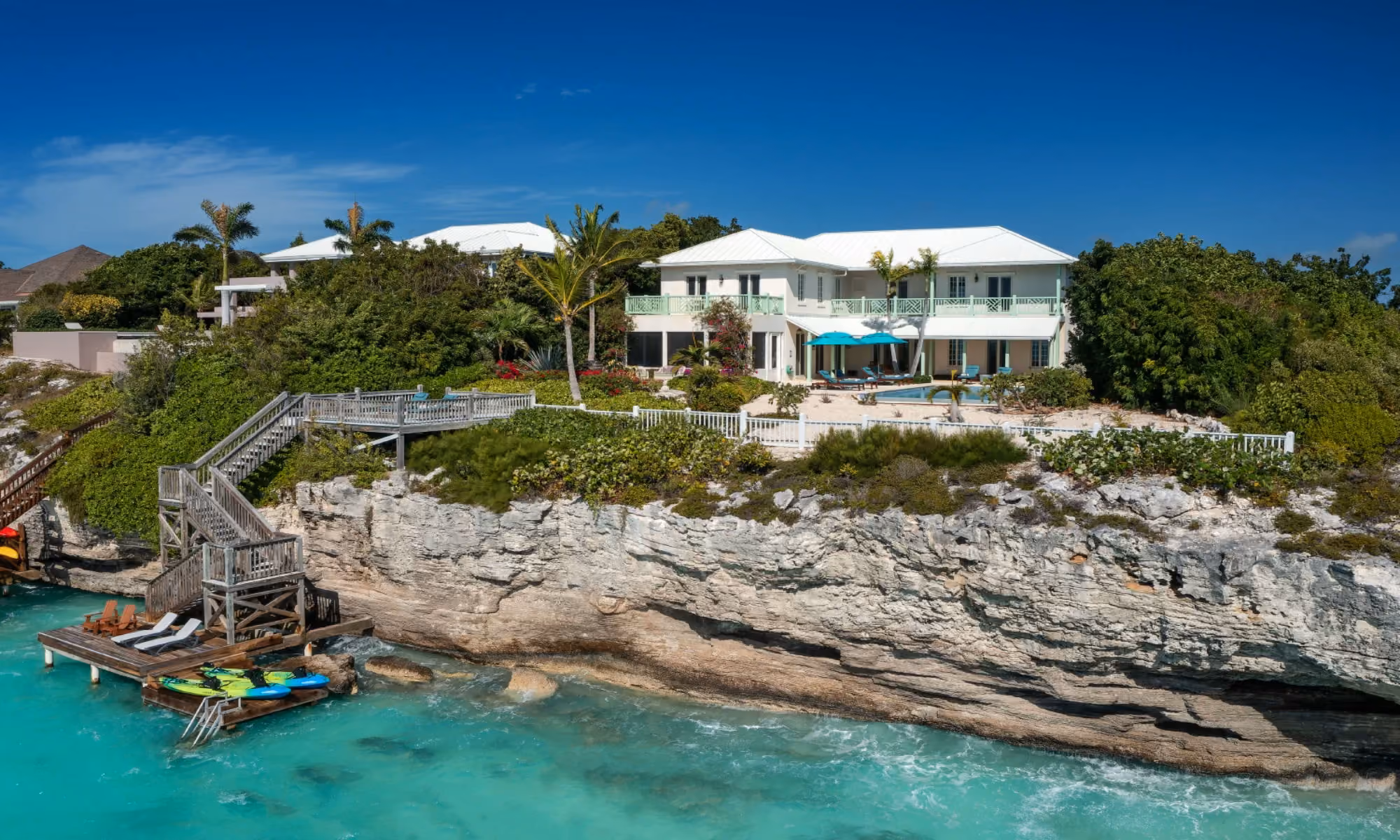 This is the Thumbnail for the Oceanfront Villa in Turks & Caicos with Infinity Pool, Swim Platform, and BBQ  item