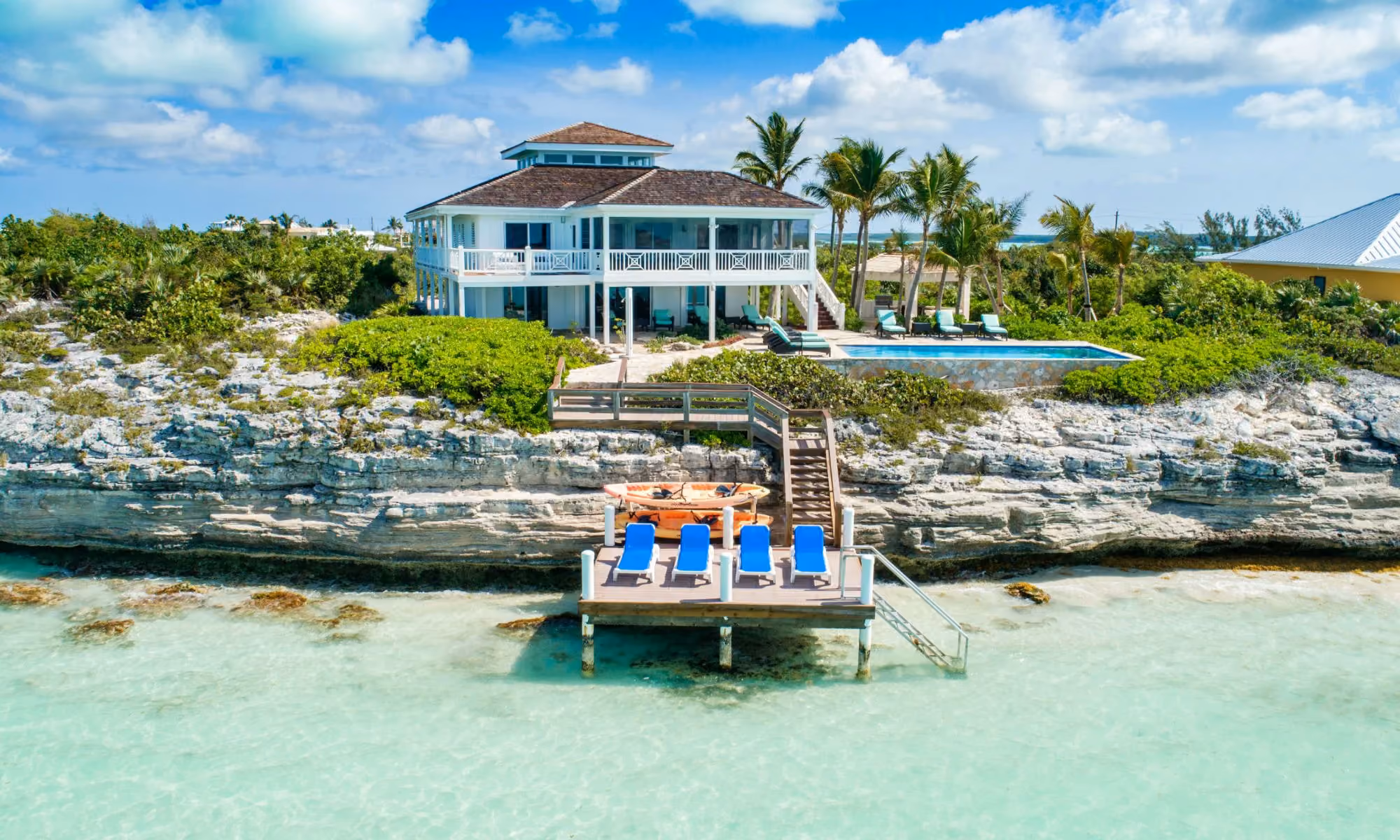 This is the Thumbnail for the Oceanfront Villa in Turks & Caicos with Pool, Gazebo, and BBQ  item
