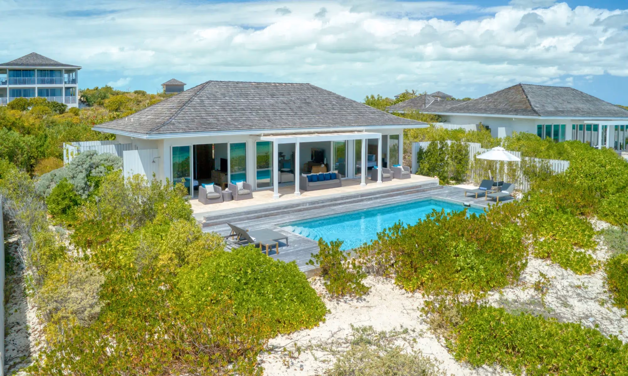 This is the Thumbnail for the Elevated Property Rental With Pool & Direct Beach Access in Luxury Resort in South Caicos item