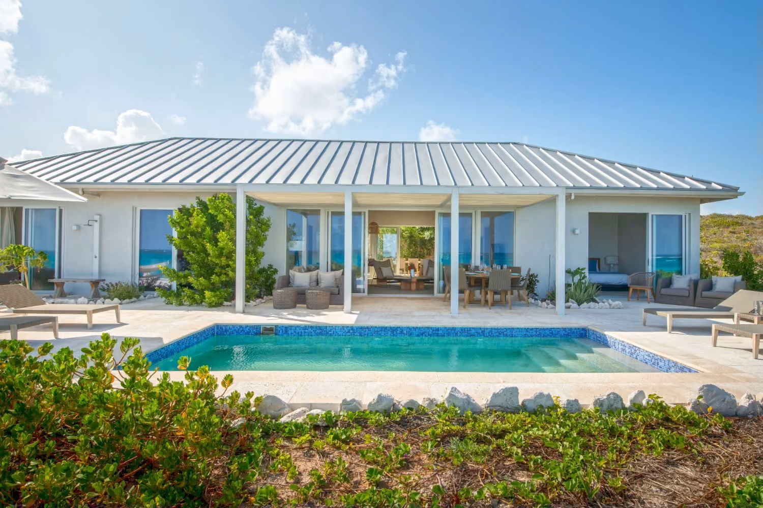 This is the Thumbnail for the Panoramic View Beachfront Rental in Private Boutique Resort With Pool Deck in South Caicos, Turks & Caicos  item