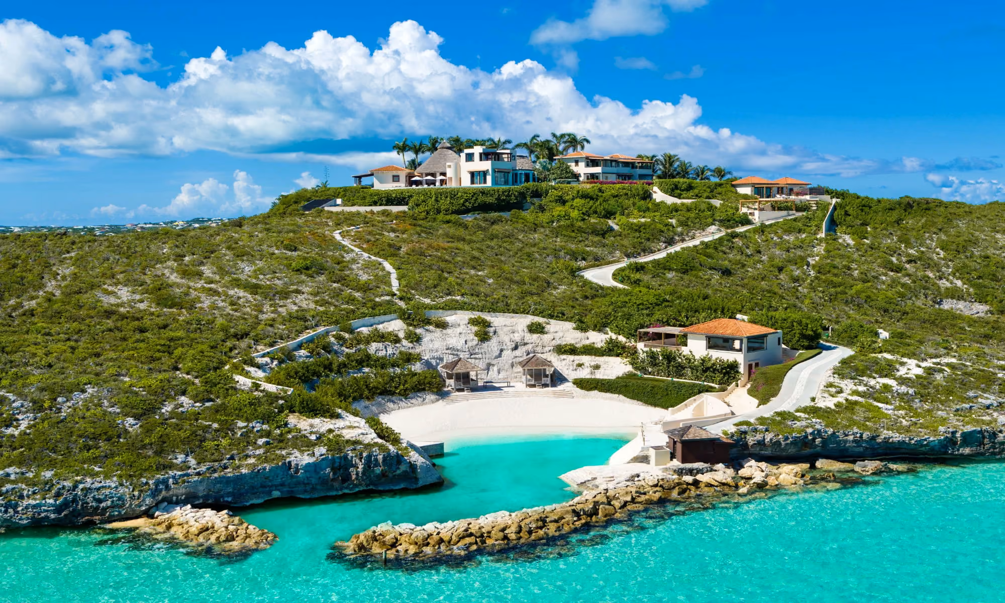 This is the Thumbnail for the Secluded Luxury Estate in Turks & Caicos with 2 Pools & Private Beach item