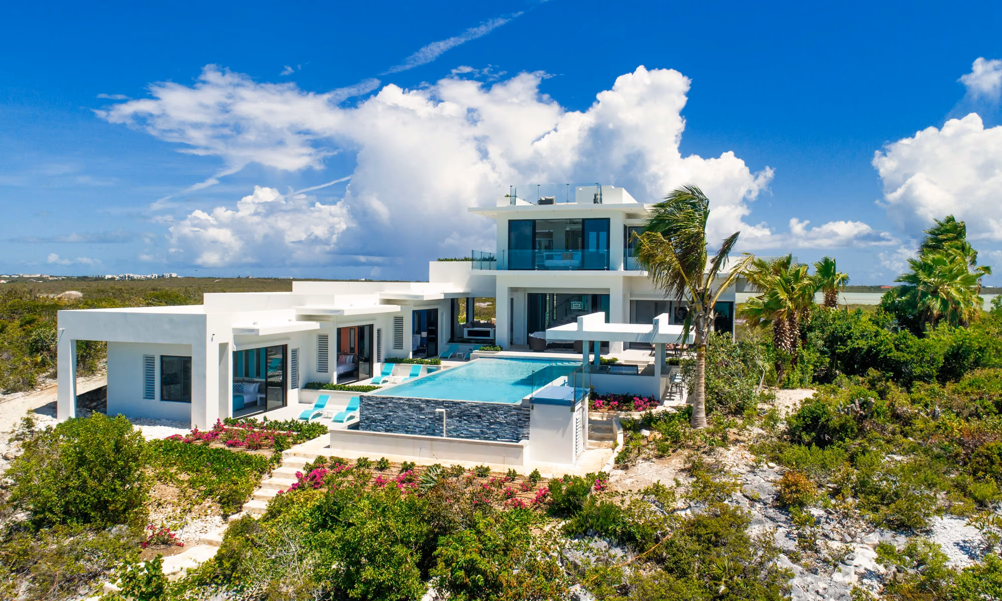 This is the Thumbnail for the Private Villa in Turks & Caicos South Coast with Pool & Beach Lounge item