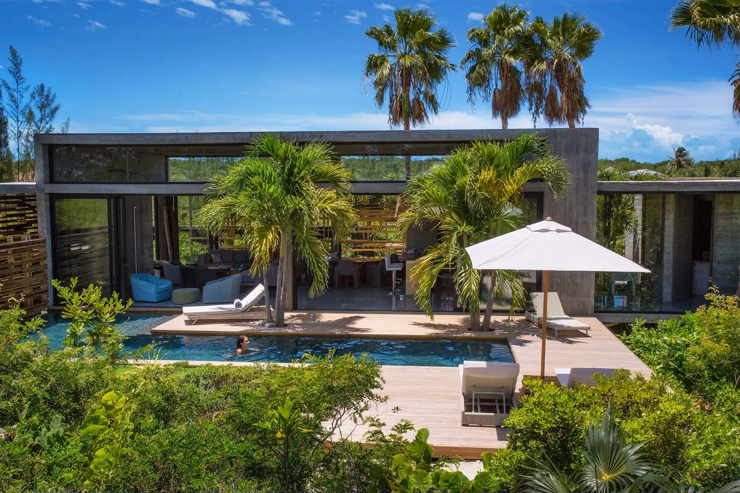 This is the Thumbnail for the Modern Turks and Caicos Luxury Villa Just Steps From Grace Bay Beach item