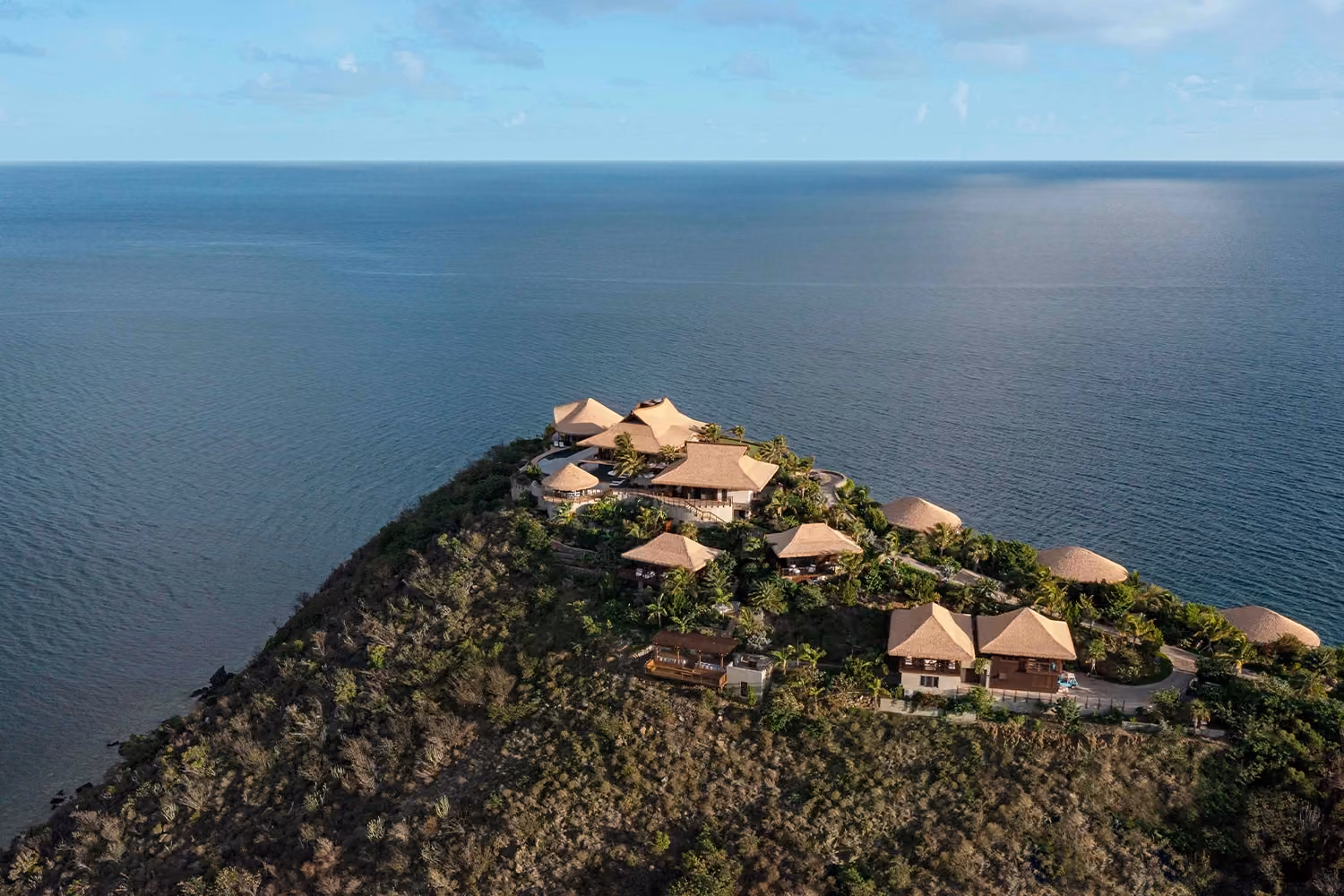This is the Thumbnail for the The Village Estate on Moskito Private Island With 2-Story Infinity Pool, Slide, Swim-up bar, Gym, Home Cinema & 3 Acres of Jungle item