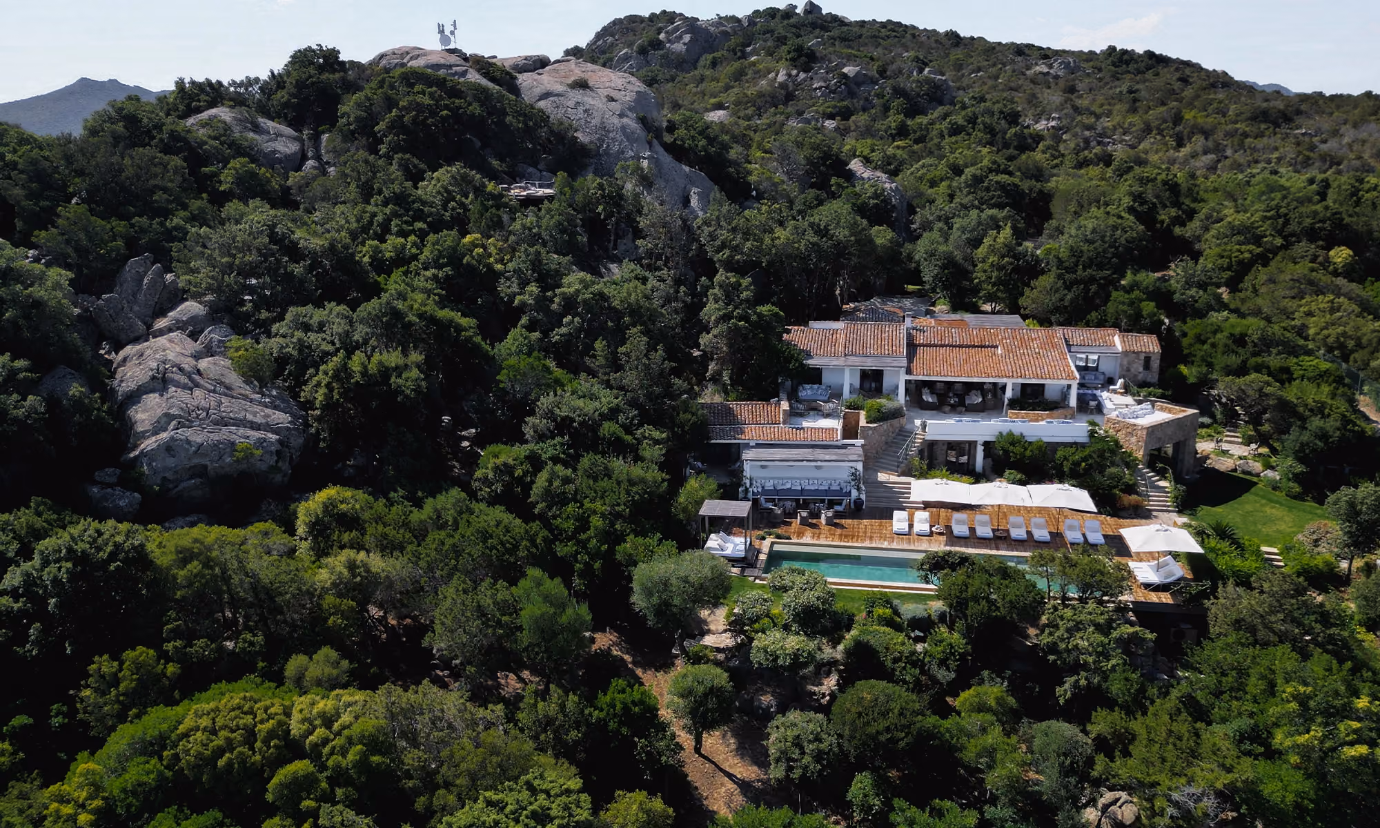 This is the Thumbnail for the Hidden Mountain Path Villa With Full Staff, Outdoor Pool, Gym, Massage Room & Cliff Deck Area item