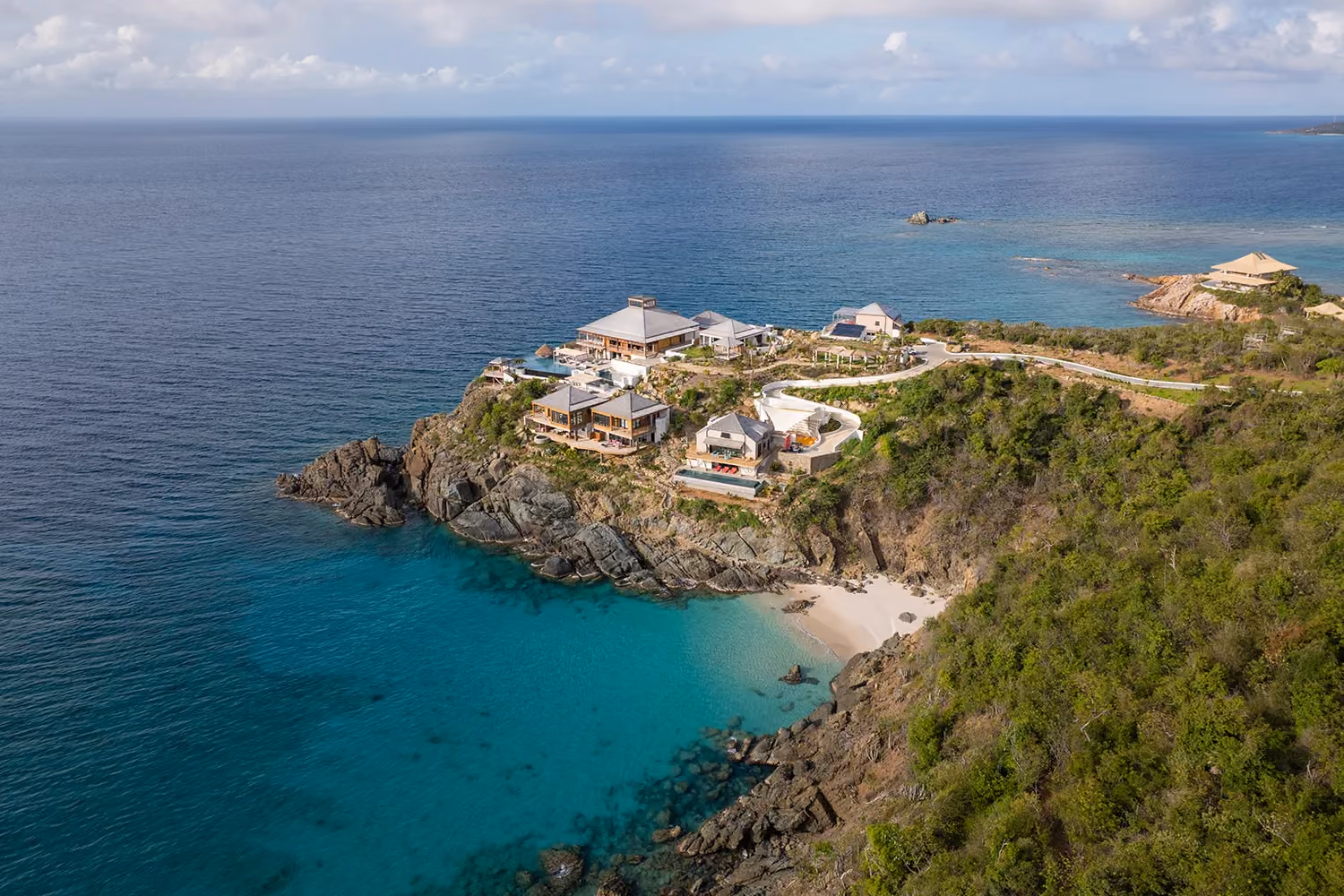 This is the Thumbnail for the Oceanfront Mansion in the British Virgin Islands With Four Pools, Three Jacuzzis, and Beach Access item