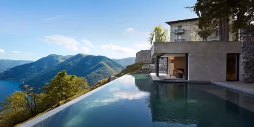 This is the Thumbnail for the Lakeside Private Villa Rental in Lake Como With Pool House, Yoga Room, & 2 Rooftop Terraces item