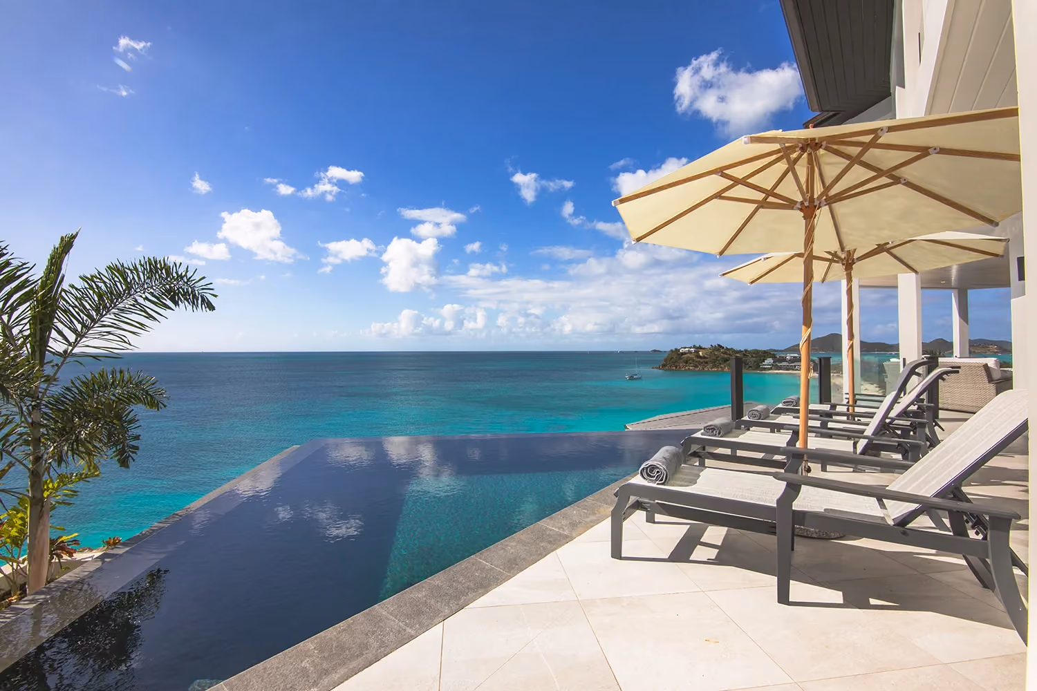 This is the Thumbnail for the Oceanfront Villa in Antigua with Infinity Pool, Sea Views, and Wraparound Deck item