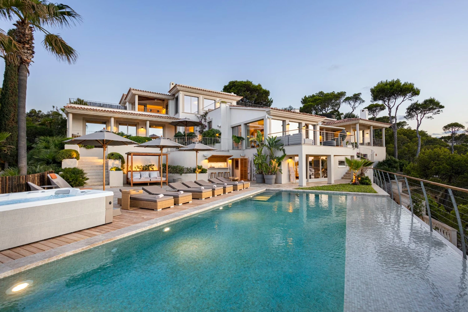 This is the Thumbnail for the Waterfront Luxury Villa in Mallorca with Heated Saltwater Pool, Jacuzzi, and Sauna item