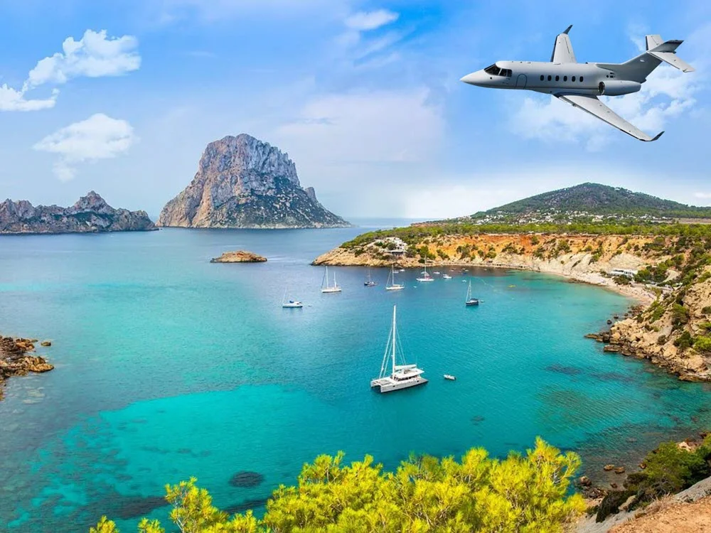 This is the Thumbnail for the FREE PRIVATE JET FLIGHTS *with* *your* YACHT CHARTER! item