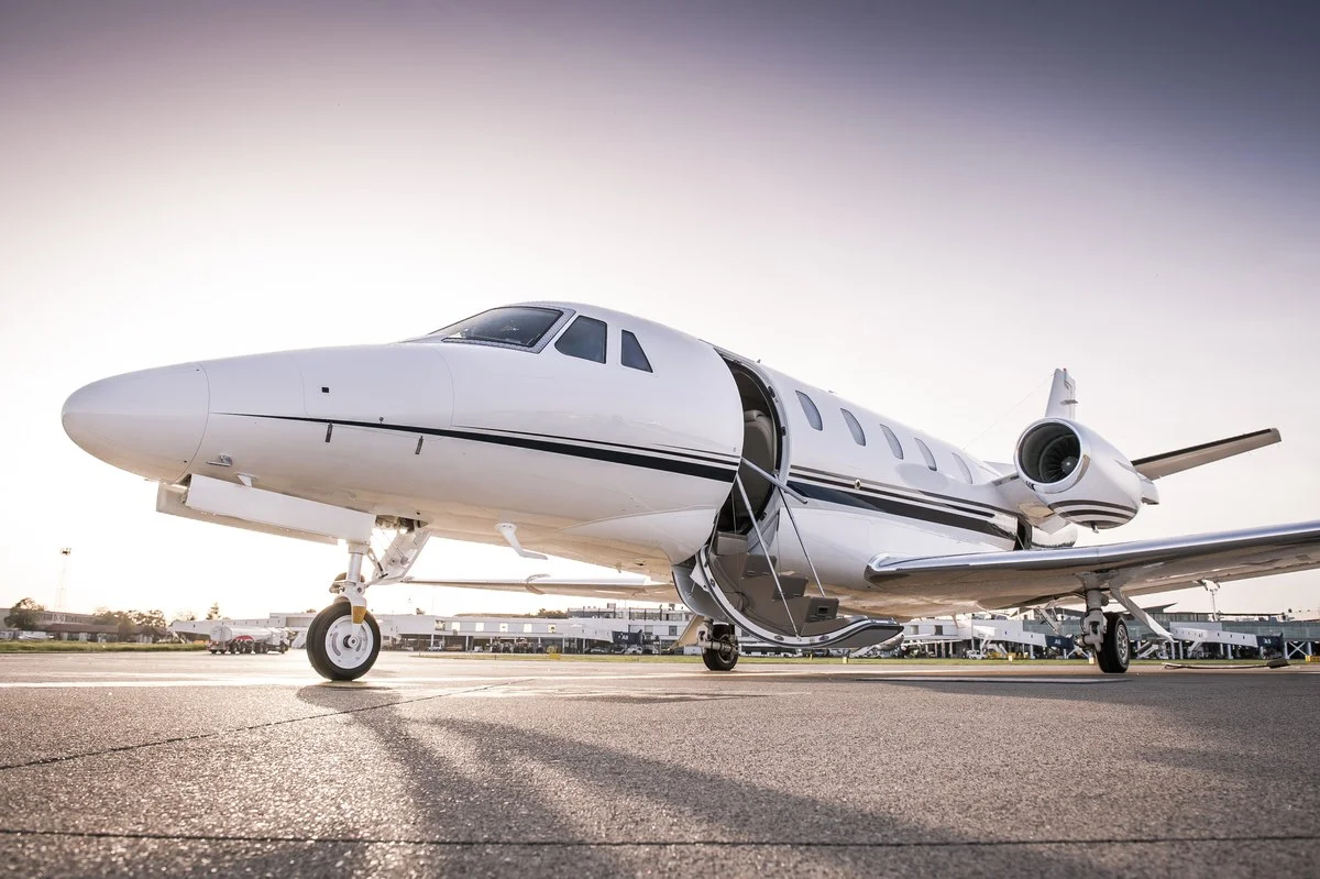 This is the Thumbnail for the PRIVATE JET SALES FALL *as* MORE PEOPLE CHOOSE *to* CHARTER item