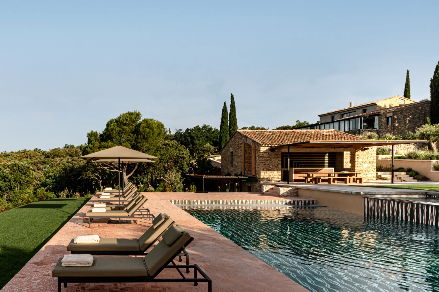 This is the Thumbnail for the Fully Staffed Hilltop Villa in Provence With Heated Pool, Sauna, and Hammam item