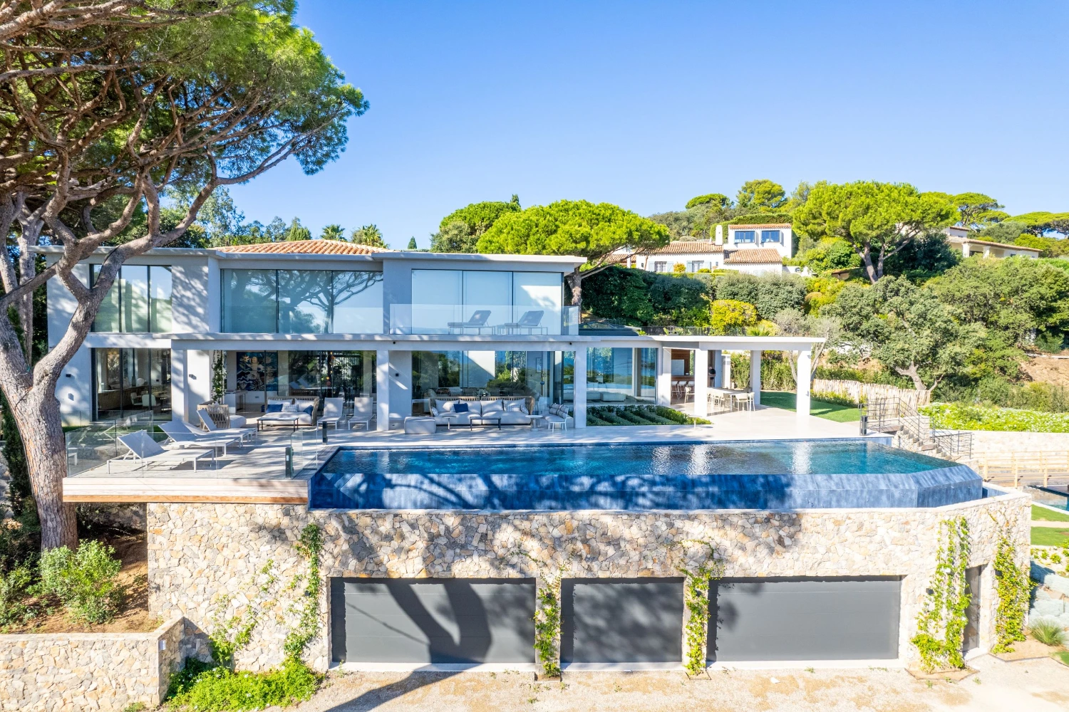 This is the Thumbnail for the Luxury Twin Villas in St Tropez with Two Pools, Hammam, and Sauna item