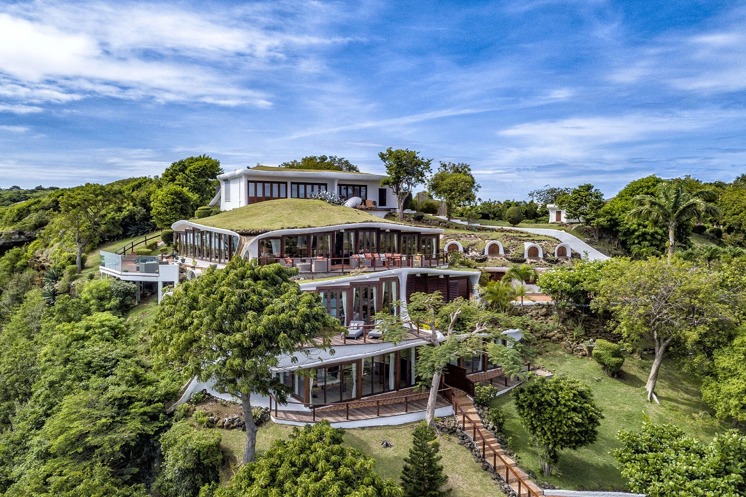 This is the Thumbnail for the Sublime Estate Rental On Private Peninsula in Grenada With Private Beaches, Gym, Helipad, & Motor Boats item
