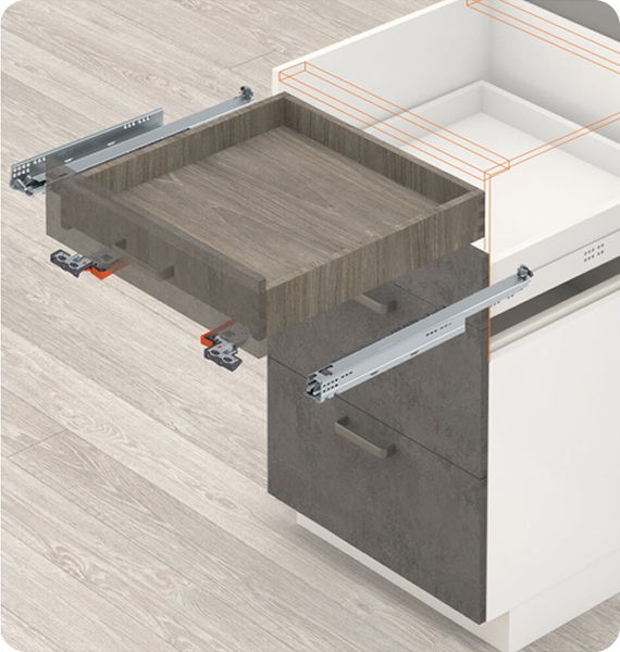 MOVENTО BLUMOTION стандартный ящик 450 мм 70 кг