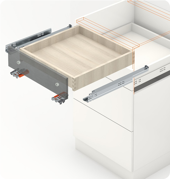 TANDEM plus BLUMOTION 250 мм, боковина 11-16 мм